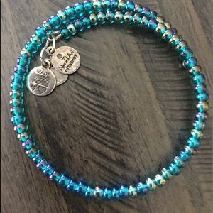 Alex and Ani mermaid color beaded bracelet
